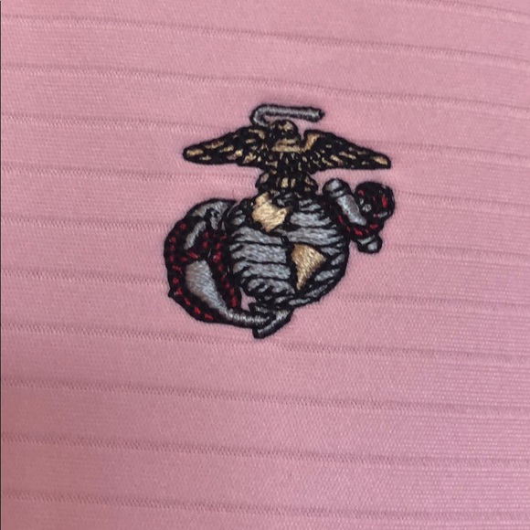 Marine Corps Collared Short Sleeve Shirt Sz L - Picture 3 of 9